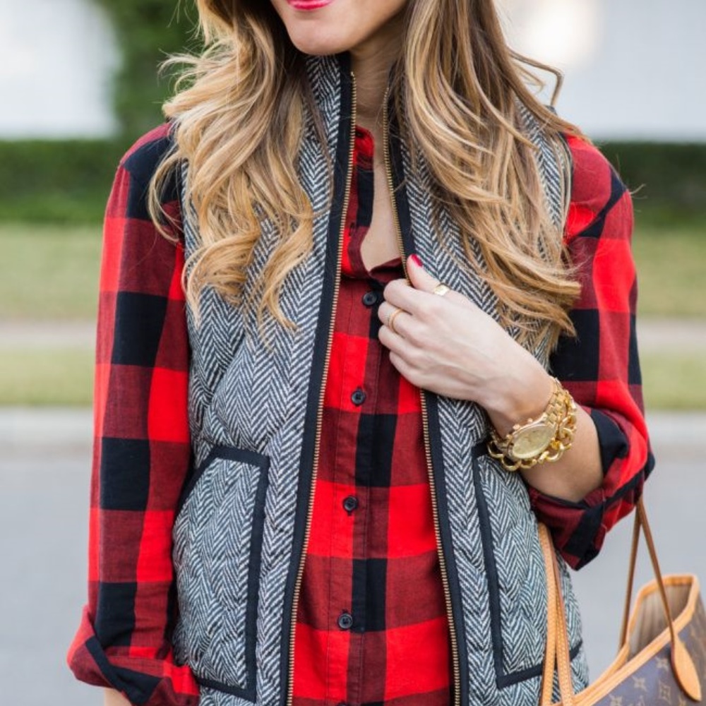 Sarah Herringbone Vest